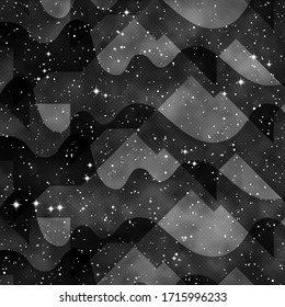 Gradient Fluid geometric creative background. Fancy for cards, prints, cosmic neon designs. Liquid trendy vector shapes