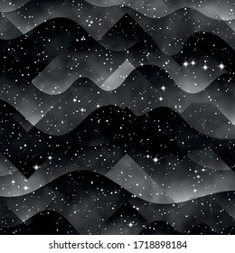Gradient Fluid geometric creative background. Fancy for cards, prints, cosmic neon designs. Liquid trendy vector shapes