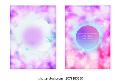 Gradient Fluid. Rainbow Presentation. Hipster Background. Round Layout. Science Dots. Motion Flyer. Space Halftone Composition. Violet Soft Shape. Purple Gradient Fluid