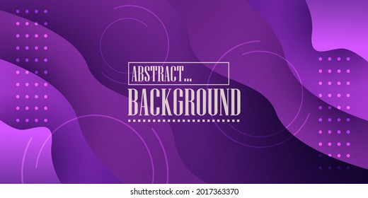 Gradient fluid shape abstract geometric background. Purple minimal design concept