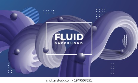 Gradient fluid shapes background Premium Vector
