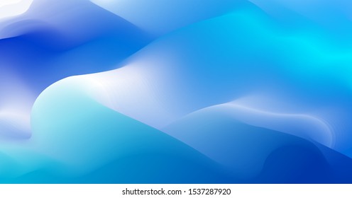 Gradient fluid vector abstract shape, 3D color abstract background in modern trendy style, dynamic design element in motion.
