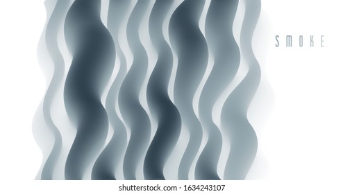 Gradient fluid vector abstract shape, 3D color abstract background in modern trendy style, dynamic design element in motion.