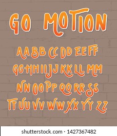 gradient font letter alphabet playful 3d vector