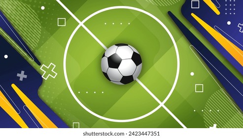 Gradient football field background vector design in eps 10