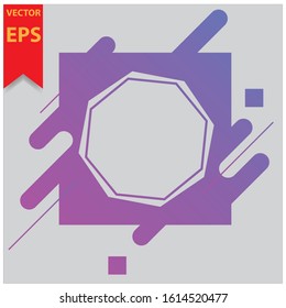 gradient frame. illustration creative modern frames. stylish graphics with elements of typography red abstract shape. element for design business cards, invitations, gift cards, flyers brochure eps