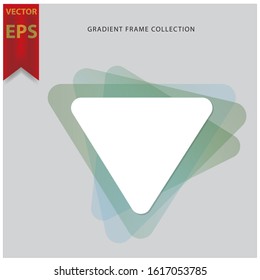 gradient frame. illustration creative modern frames. stylish graphics with elements of typography red abstract shape. element for design business cards, invitations, gift cards, flyers brochure eps