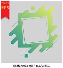 gradient frame. illustration creative modern frames. stylish graphics with elements of typography red abstract shape. element for design business cards, invitations, gift cards, flyers brochure eps