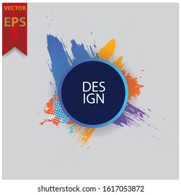 gradient frame. illustration creative modern frames. stylish graphics with elements of typography red abstract shape. element for design business cards, invitations, gift cards, flyers brochure eps