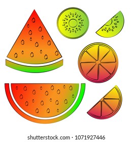Gradient Fruit Mix