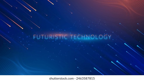 Gradient futuristic background with connection concept vector design in eps 10