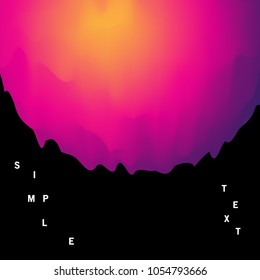 Gradient futuristic Background with memphis element. Trendy background for flyer, poster, presentation, brochure. Vector abstract glitch illustration.
