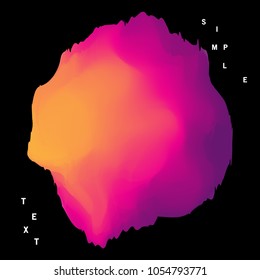 Gradient futuristic Background with memphis element. Trendy background for flyer, poster, presentation, brochure. Vector abstract glitch illustration.