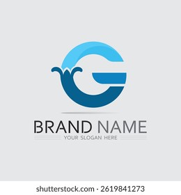 Gradient G Initial Logo Together with Classic G Logo Style

