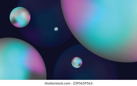 Gradient galaxy background vector template.