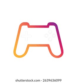 Gradient game controller icon digital gaming symbol
