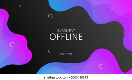 gradient  gaming background for streaming offline mode with pink and blue color