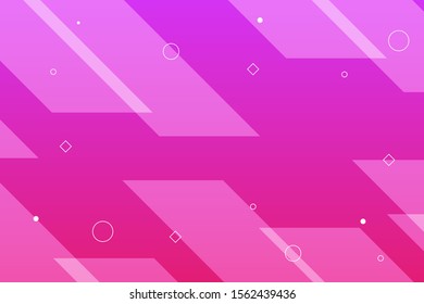 Gradient gemoetric pink background design