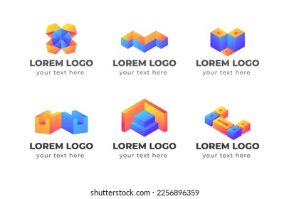 Colección de logotipos Geométricos 3D