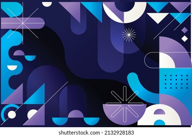 Gradient geometric background, Abstract geometric background
