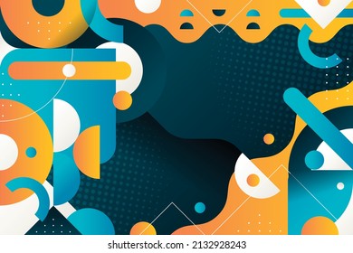 Gradient geometric background, Abstract geometric background