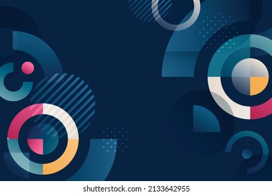 Gradient geometric background, Colorful geometric background vector