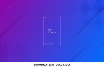 Gradient geometric background. Dynamic shape composition. Vector Eps 10