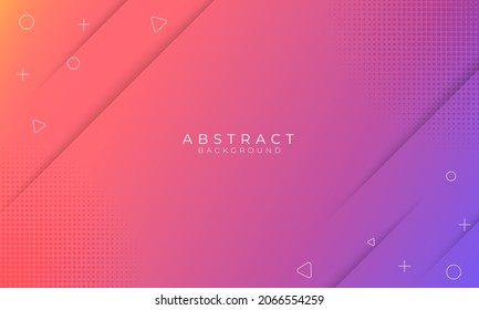 Gradient geometric background. Dynamic shape composition. Vector Eps 10