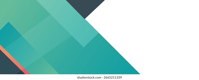 Fundo geométrico do gradiente em tons de verde