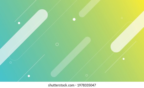 gradient geometric background with green and yellow color