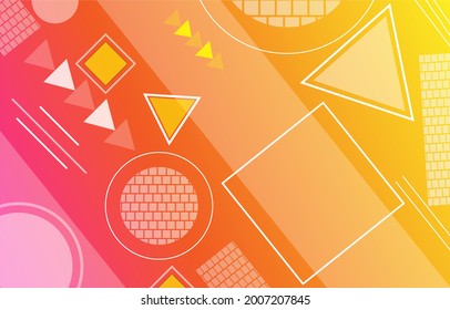 Gradient Geometric Background trendy gradients