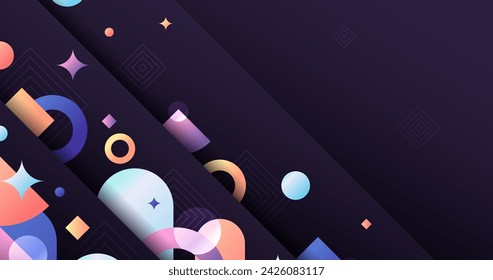 Gradient geometric background vector design in eps 10