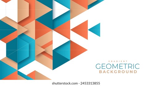 Gradient geometric background vector design in eps 10