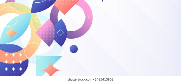 Gradient geometric background vector design in eps 10