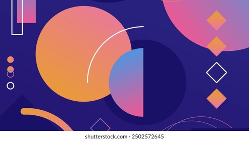 Gradient geometric background vector design in eps 10
