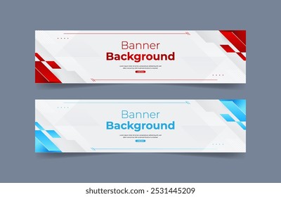 Design de modelo de banner geométrico de gradiente