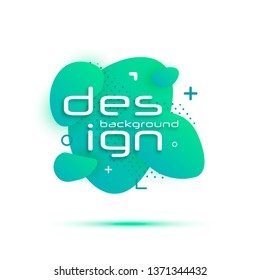 Gradient geometric banners with flowing liquid shapes. Trendy banner design with place for text. Abstract vector background. 3D style shapes.