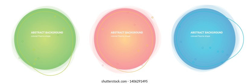 Gradient Geometric Banners with Flowing Plasma Shapes. Dynamic Curvy Design for Logo, Flyers or Presentstion. Abstract Vector Background in Pear, Lima, Saffron-Mango, Froly, Java, Curious-Blue colors.
