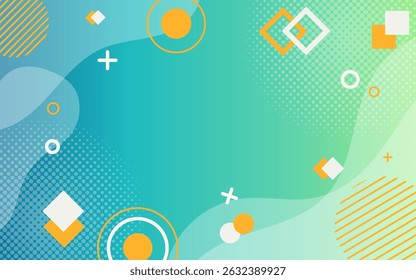 Fundo de formas coloridas geométricas de gradiente