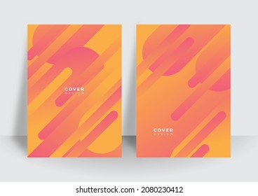 Gradient geometric pattern background texture for poster cover design. Minimal color abstract gradient banner template. Modern vector shape for brochure design