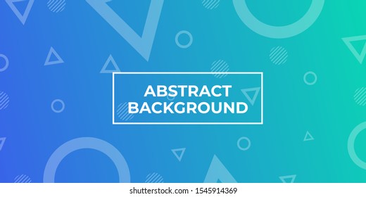Gradient geometric shape background template
