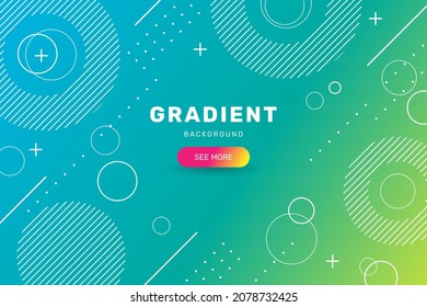 Gradient geometric shape background. - Vector.