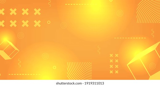 Fondo de forma geométrica degradado, los colores amarillos dan forma a un diseño moderno.