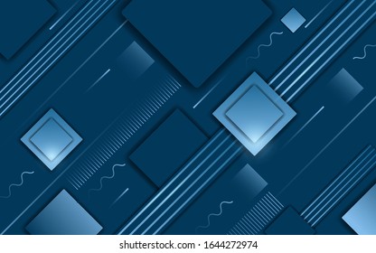 gradient geometric shape with a blue background. perfect for banner web, promotion, technology,wallpapers, etc. vector eps 10.