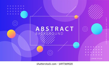 Gradient geometric shapes background collection
