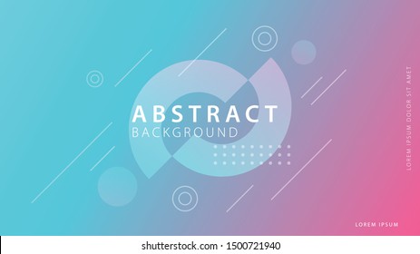 Gradient geometric shapes background collection