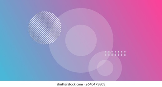 Gradient geometric shapes background collection, vector illustration