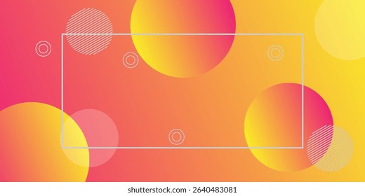 Gradient geometric shapes background collection, vector illustration
