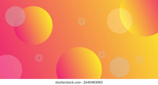 Gradient geometric shapes background collection, vector illustration