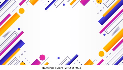 Gradient geometric shapes background vector design in eps 10